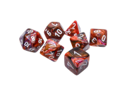 Festive Symphony/white Polyhedral 7-Dice Set