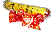 Nebula Molten/White Polyhedral 7-Die Set (with bonus die)