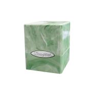 Marble Satin Cube Lime Green/White