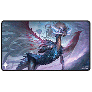 MTG Tarkir Dragonstorm - Black Stitched Playmat Jeskai