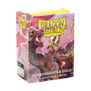 DS Matte Dual Pomegranate/Gold Sleeves 100ct