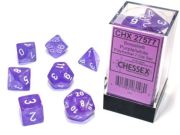 Borealis Luminary Purple/White Polyhedral 7-Die Set