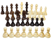 Wooden Chess Pieces, Polish Series, Double-Weighted, King 3.75’’