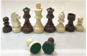 Wooden Chess Pieces, Staunton Series, Double-Weighted, King 3.5’’