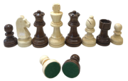 Wooden Chess Pieces, Staunton Series, Double-Weighted, King 3.5’’