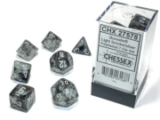 Borealis Luminary Light Smoke/Silver Polyhedral 7-Die Set