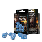 Classic Runic Dice Set: Glacier & White
