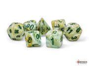 Marble Mega-Hedral Green/Dark Green Polyhedral 7-Die Set