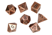Solid Metal Copper Polyhedral 7-Die Set