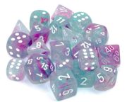 Nebula Luminary Wisteria/White Polyhedral 7-Die Set