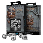 Dwarven Dice Set: White & Black