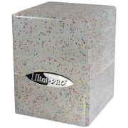 Satin Cube Glitter Clear