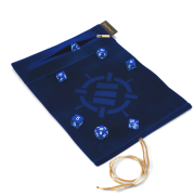 Roll on a Scroll Dice Case & 7-Die Set (Blue)