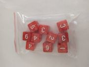 10 Pearl D6 Red/White