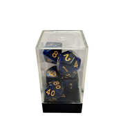 Starry Blue-Black/Gold Polyhedral 7-Die Set