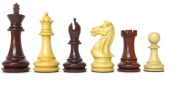 Deluxe Staunton 3.5" Rosewood Chess Pieces