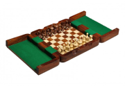 Magnetic 7.5"x7.5" Teak Chess Set