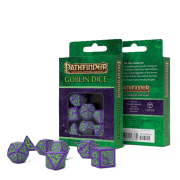 Pathfinder Goblin Dice Set: Purple & Green