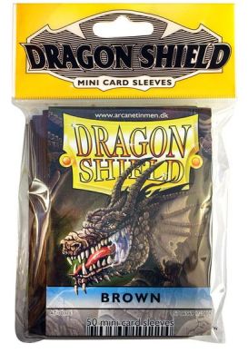 DRAGON SHIELD SMALL BROWN 50-CT