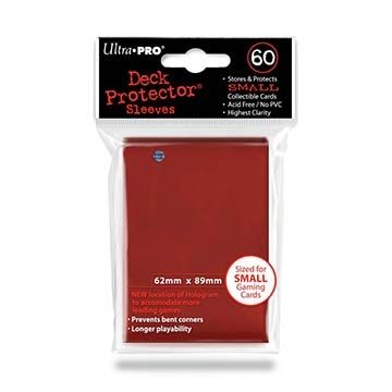 RED SMALL SIZE DECK PROTECTOR 60-CT