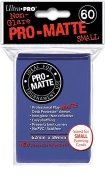 BLUE SMALL PRO MATTE DECK PROTECTOR 60-CT