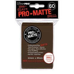BROWN SMALL PRO MATTE DECK PROTECTOR 60-CT