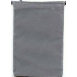 Large Grey Suedecloth Dice Bags