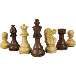 Staunton Chess Pieces French Lardy Knight In Sheesham 95mm