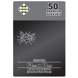 Premium Sleeves Solid Black 63x88mm (Card Game)
