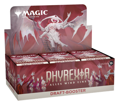 Phyrexia All Will be One DE Draft Booster Display