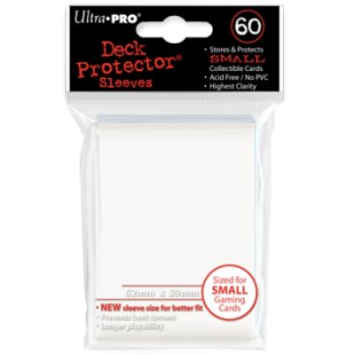 WHITE YGO NEW DECK PROTECTOR 60-CT