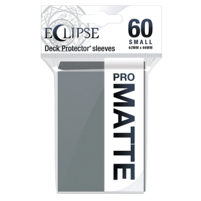 Eclipse Smoke Grey Small Matte Deck Protector Sleeves 60ct