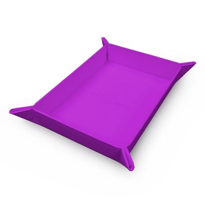 Vivid Magnetic Foldable Dice Tray: Purple