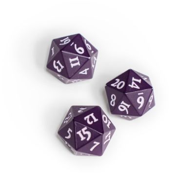 VIVID Heavy Metal D20 Dice Midnight Plum