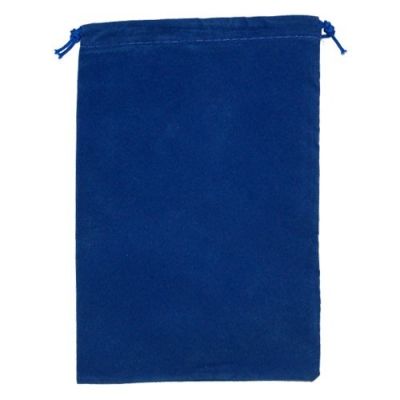 Large Royal Blue Suedecloth Dice Bags