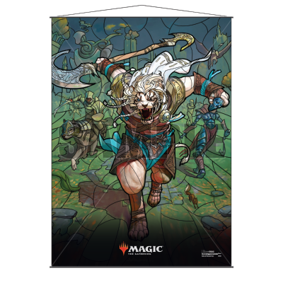MAGIC AJANI STAINED GLASS WALL SCROLL