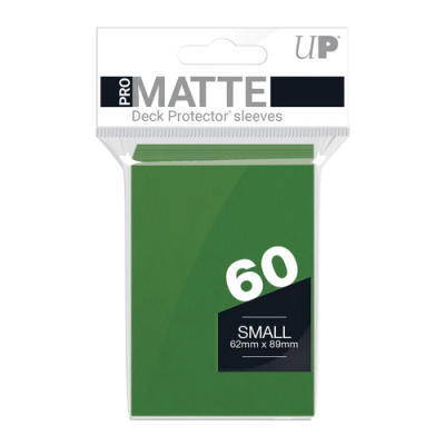 GREEN PRO MATTE DECK PROTECTOR SLEEVES 60CT