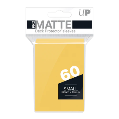 YELLOW PRO MATTE DECK PROTECTOR SLEEVES 60CT