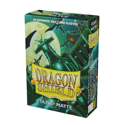 Dragon Shield Small Matte Olive Sleeves 60ct