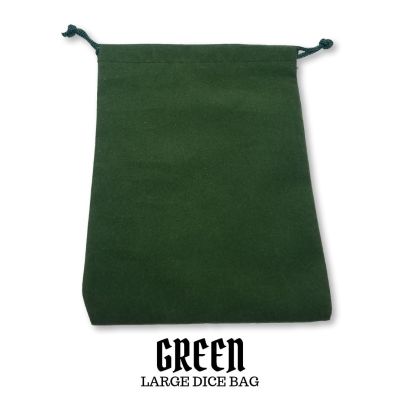 Large Green Suedecloth Dice Bags