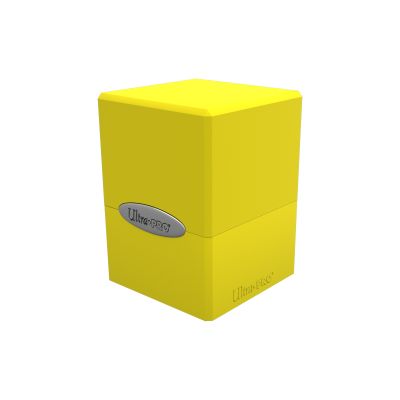 Lemon Yellow Satin Cube