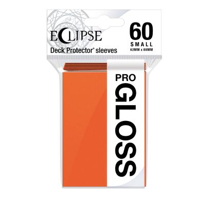 Eclipse Gloss Small Size Pumpkin Orange Deck Protector 60ct