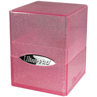Satin Cube Glitter Pink