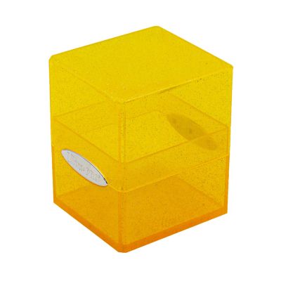 Satin Cube Glitter Yellow