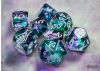 Nebula Flourite/White Polyhedral 7-Die Set (w/ bonus die)