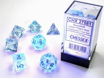 Borealis Luminary Icicle/Light Blue Polyhedral 7-Die Set