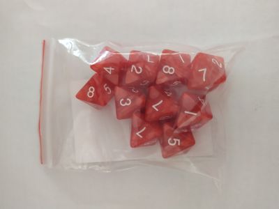 10 PEARL D8 RED/WHITE