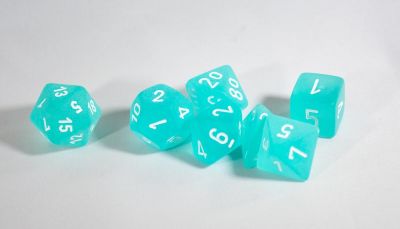 FROSTED TEAL/WHITE 7-DIE SET