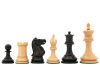 Deluxe Staunton 3.5\" Ebonised Chess Pieces
