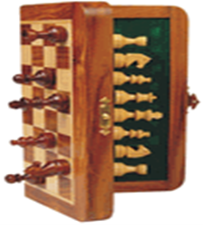 Magnetic Folding 17.5cmx 17.5cm  Travel Chess Set